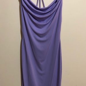 Purple strap dress